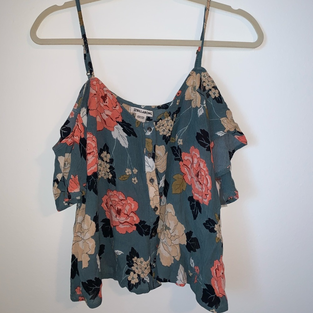 Billabong For You Floral Print Top - M